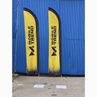 Мобільна реклама вашого бізнесу. Прапори-віндери від виробника