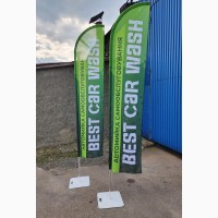 Мобільна реклама вашого бізнесу. Прапори-віндери від виробника