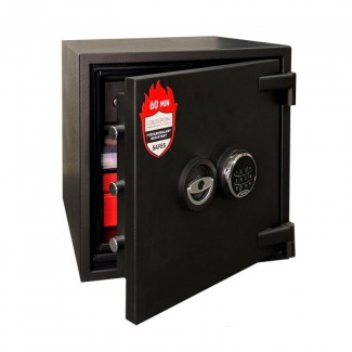 Сучасний вогнестійкий сейф Griffon FRS.45.E Black - магазин VinCom