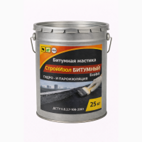 Битумная мастика СтройИзол Битумный ЭКОБИТ ведро 25, 0 кг ДСТУ Б В.2.7-108-2001