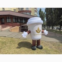 Аниматорский костюм надувной - ходячий щит бренда 240 см 4 часа работы