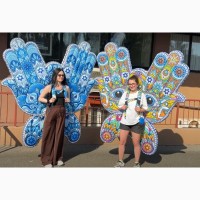 Крылья надувные на человека 3х3 м 2 кг 4 часа работы на одном заряде