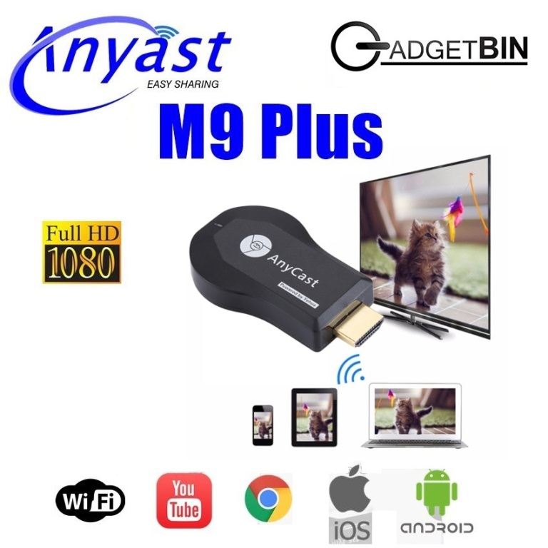 Фото 8. Медиаплеер Miracast AnyCast M9 Plus HDMI с встроенным Wi-Fi модулем