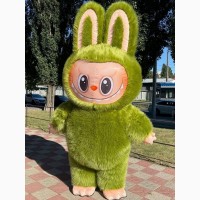 Надувной костюм Лабубу 240 см с вентилятором 4 часа работы на одном заряде