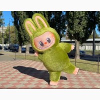 Надувной костюм Лабубу 240 см с вентилятором 4 часа работы на одном заряде