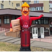Наружная реклама человек надувной 3D копии товаров, персонажей, животных 3.4 м