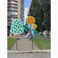 Декорации улиц надувные для оформления сцены, рекламы