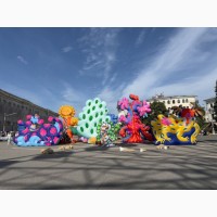 Декорации улиц надувные для оформления сцены, рекламы