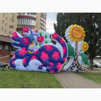 Декорации улиц надувные для оформления сцены, рекламы