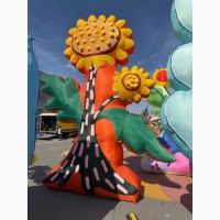 Декорации улиц надувные для оформления сцены, рекламы