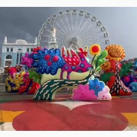 Декорации улиц надувные для оформления сцены, рекламы