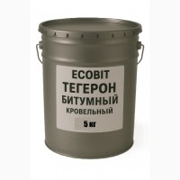 ТЕГЕРОН Битумный ЭКОБИТ ведро 5, 0 кг мастика резино-битумная ДСТУ Б В.2.7-106-2001