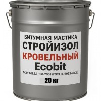 Битумная мастика ведро 20, 0 кг СтройИзол Кровельный Ecobit ДСТУ Б В.2.7-108-2001
