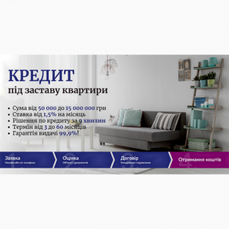 Швидкий кредит у Києві під заставу будинку або квартири