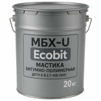 МБХ-У Ecobit Мастика покрівельна бітумно-полімерна ДСТУ Б В.2.7-108-2001 20 кг