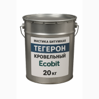 Тегерон Покрiвельний EКОБIТ - покрівельна бітумна мастика вiдро 20 кг