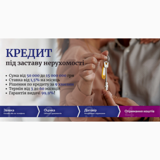 Отримати кредит під заставу квартири у Києві без перевірок