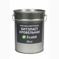 Мастика бітумна БІТЕЛАСТ - ПОКРIВЕЛЬНИЙ Ecobit вiдро 20 кг ДСТУ Б В.2.7-108-2001