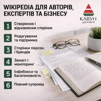Сторінка у Вікіпедії під ключ - репутація, довіра та впізнаваність