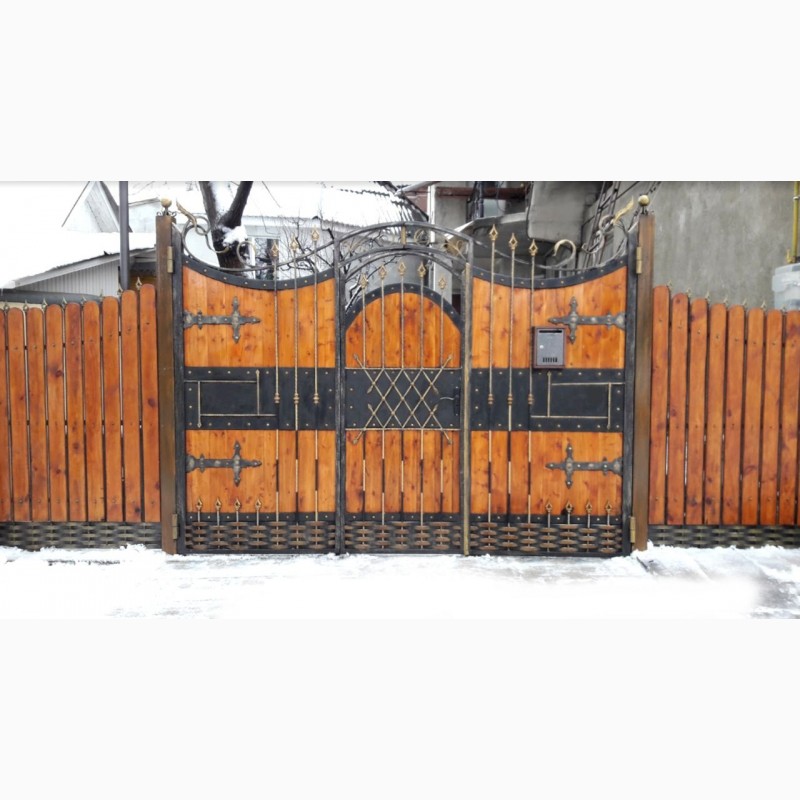 Фото 12. Ворота распашные, ворота откатные, навесы, козырьки, заборы, калитки, балконные ограждения