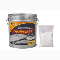 Битумно - каучуковая двухкомпонентная мастика ведро 25, 0 кг СтройИзол 2К ЭКОБИТ