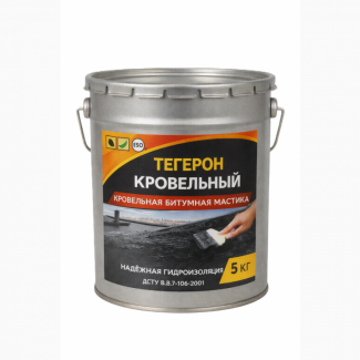 Тегерон Кровельный Ecobit ведро 5, 0 кг - кровельная битумная мастика