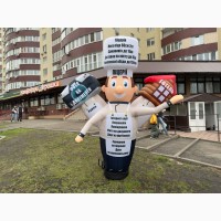 Аэромен зазывало Человечек машет рукой монтаж 5-10 минут 3.4 м