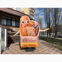 Аэромен зазывало Человечек машет рукой монтаж 5-10 минут 3.4 м