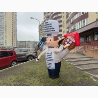 Аэромен зазывало Человечек машет рукой монтаж 5-10 минут 3.4 м