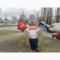 Аэромен зазывало Человечек машет рукой монтаж 5-10 минут 3.4 м