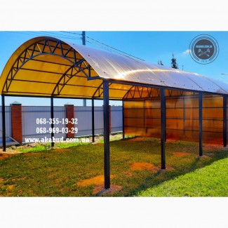 Паркани ковані, зварені, із профлисту. Навіс. Ворота