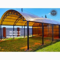 Паркани ковані, зварені, із профлисту. Навіс. Ворота