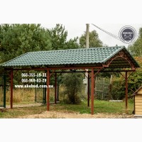 Паркани ковані, зварені, із профлисту. Навіс. Ворота