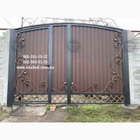 Паркани ковані, зварені, із профлисту. Навіс. Ворота