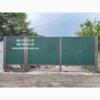 Паркани ковані, зварені, із профлисту. Навіс. Ворота