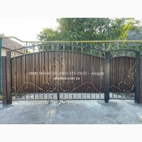 Паркани ковані, зварені, із профлисту. Навіс. Ворота