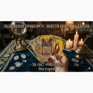 Ворожіння на Таро Мукачево, приворот за фото, зняття порчі, обряди на кохання