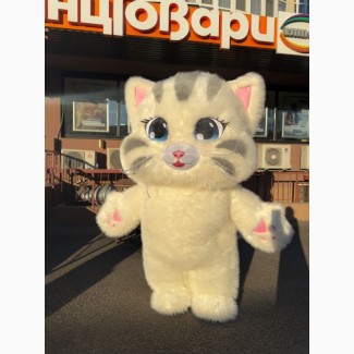 Надувной костюм аниматору кот 4 часа работы 2.4 м 60 Вт