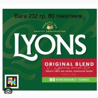 Продаж оригінального англійського якісного чаю бренду Lyons