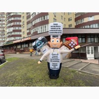 Наружная реклама надувная мобильная Привлечение покупателей 3.4 м