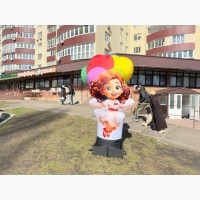 Наружная реклама надувная мобильная Привлечение покупателей 3.4 м