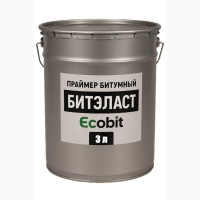 Праймер битумный ЕКОБИТ ведро 3, 0 л ДСТУ Б В.2.7-108-2001 (ГОСТ 30693-2000)
